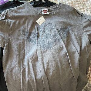 Horny toad Harley-Davidson Gray Men's Short Sleeve Tee